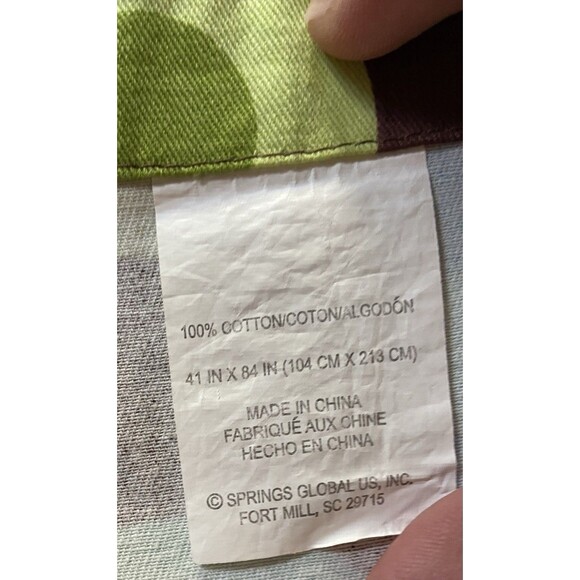 1 Single Springs Global US, Geometric, Curtains/Drape, 41" x 84" 100% Cotton - Picture 3 of 3